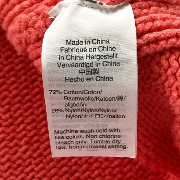 J. Crew Always Vintage 1988 Coral Pink Roll Neck Knit Pullover Sweater - Picture 6 of 6